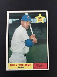 1961 Topps #141 Billy Williams Ex RC Rookie Chicago Cubs HOF - Picture 1 of 2