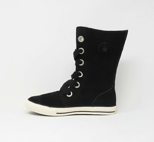 girls black converse boots