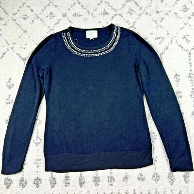 Suéter Debbie Morgan Talla Grande Para Mujer Pullover Negro Adornos de Estrás Foto 1 de 4