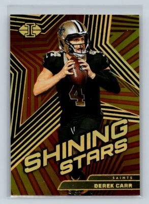 2023 Panini Illusions #6 Derek Carr Shining Stars Black #/50 - Image 1 of 2