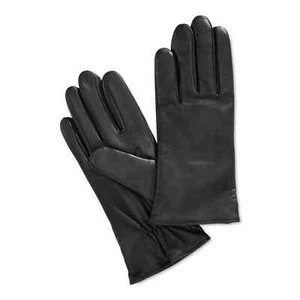 Charter Club Tech Palm Leather Gloves Black XS M S XL - Picture 1 of 1