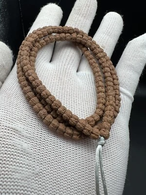 Excelente collar de cuentas Bodhi de mano de Buda de 5,5 mm精挑藏式直切佛手小金刚脖挂 Foto 1 de 4