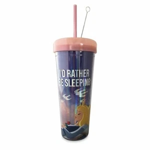 Vaso Aurora Bella Durmiente Tienda Disney con Cepillo de Limpieza de Pajita 2021 Nuevo - Imagen 1 de 5