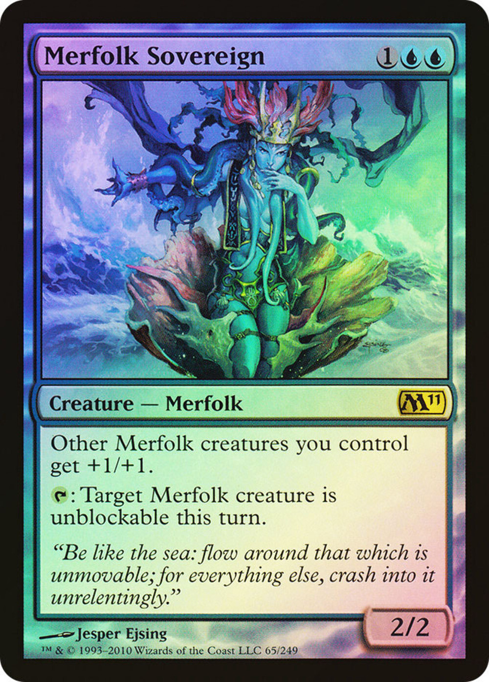 MTG FOIL Merfolk Sovereign – Magic 2011 Core Set # 65 | eBay
