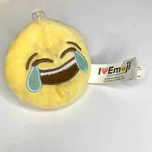  Crying Laughing Emoji Yellow Mini Face I Love Emoji Plush Stuffed Animal Toy  - Picture 1 of 6
