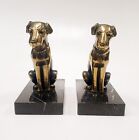 Serre-livres sculpture animalière Chien Fox Terrier Régule Art Déco 