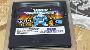 SUPER SPACE INVADERS - SEGA GAME GEAR - Cartridge& Instruction Booklet VGC - Picture 1 of 5