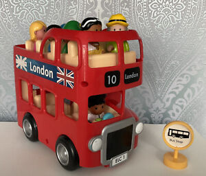 EARLY LEARNING CENTRE HAPPYLAND LONDON BUS TOY WITH SOUNDS & FIGURES TAKE A L@@K