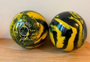 Marble Crown Green Bowls Black/Yellow Any size or density Delivery September - Picture 1 of 1