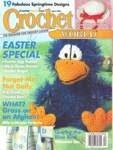 Crochet World Magazine 19 Springtime Project Patterns April 2006 - Picture 1 of 7
