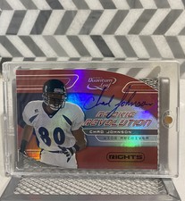 Chad Johnson Ochocinco 2001 QUANTUM LEAF RC ROOKIE REVOLUTION On Card AUTO 50/50