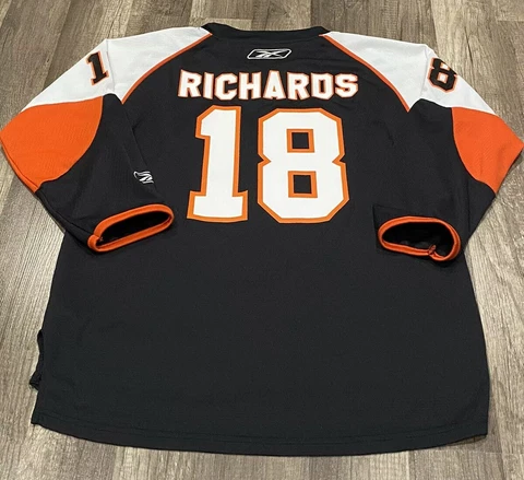 REEBOK NHL PHILADELPHIA FLYERS #18 MIKE RICHARDS HOCKEY JERSEY YOUTH XL EUC Cover