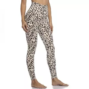 Women’s workout leggings waisted Tummy control yoga comfortable pants Beige S . - Picture 1 of 6