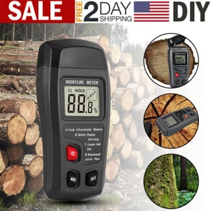 Medidor de humedad de madera LCD digital detector probador de humedad 0-99.9% prueba de higrómetro - Imagen 1 de 17