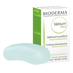 Bioderma Sebium Purifying Cleansing Bar 100g limits the formation of blemishes