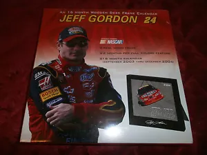 MARCO DE ESCRITORIO DE MADERA JEFF GORDON 16 MESES CALENDARIO SEPTIEMBRE 2003 - DICIEMBRE 2004 - Imagen 1 de 2