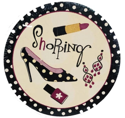 NUEVO Cypress Home Shopping Print Car Posavasos 2 Piezas Foto 1 de 2