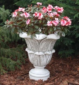 Blumenvase (S104004) Pflanzkorb Pflanzschale Blumenkübel Deko Steinguss 50 cm - Bild 1 von 1