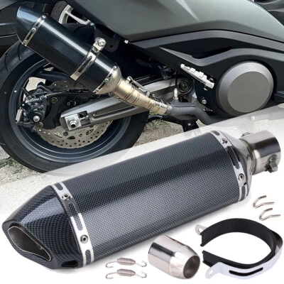 Universal Motorcycle ATV Quad Slip-on Exhaust Muffler Pipe W/DB Killer 38-51mm - Image 1 of 4