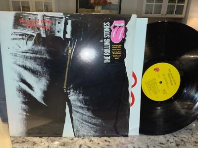 ROLLING STONES STICKY FINGERS LP 1986 SHRINK WRAP HYPE STICKER NM TO UNPLAYED - Image 1 of 4