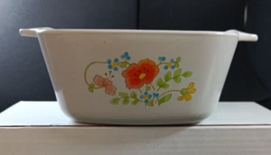 Cazuela pequeña vintage P-43-B CORNINGWARE 2-3/4 tazas sin tapa flor silvestre - Imagen 1 de 10