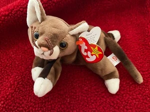 NUEVO Retirado POUNCE THE BRONCEADO GATITO GATO Ty Beanie Baby Peluche - Imagen 1 de 5