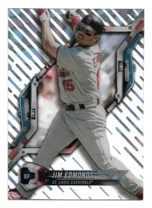 Jim Edmonds 2018 Topps High Tek Diagonals Magma Diffractor #HT-JE Cardinals - Picture 1 of 2