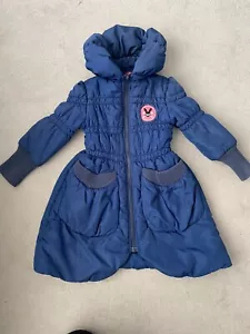 Bellissimo cappotto giacca blu zucchero senza aggiunta bambina bambino età 5-6 anni - Foto 1 di 5