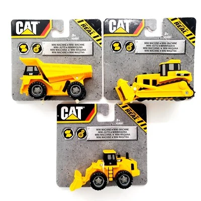 Toy State CAT Mini Machine Construction Vehicles Toys Lot Of 3 Brand New - Image 1 of 4