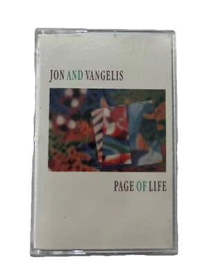 Jon And Vangelis ~ Page Of Life Arista 1991 AMBIENT / SYNTH POP Cassette Tape Foto 1 de 4