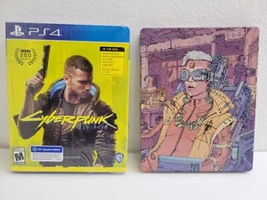 Cyberpunk 2077 PS4 Bundle Pack W/ Limited Edition Collectible Steelbook NEW - Picture 1 of 3
