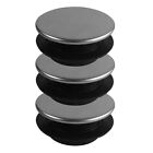 Stainless Steel Sink Hole Covers - 3 Pack (Black)