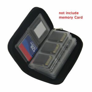 Wallet For SD MMC Micro CF Anti-Shock Memory Card Storage Carry Case Holder