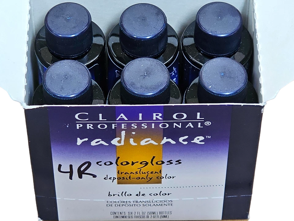 Clairol Professional Radiance Color Brillo Color 4R Rojo Claro Marrón 320609 (Paquete de 6) Foto 1 de 1