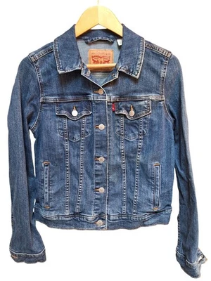 Levis Classic Denim Jacket Youth L/G Slim Fit Medium Wash 19"x20" - Image 1 of 4