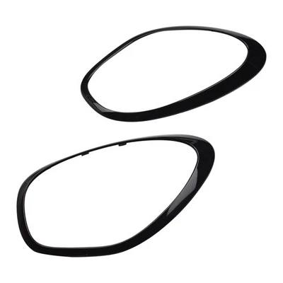 Par de bisel de anillo de ajuste de faros negro brillante para MINI Cooper R60 2011-2016 diestro+derecho Foto 1 de 4
