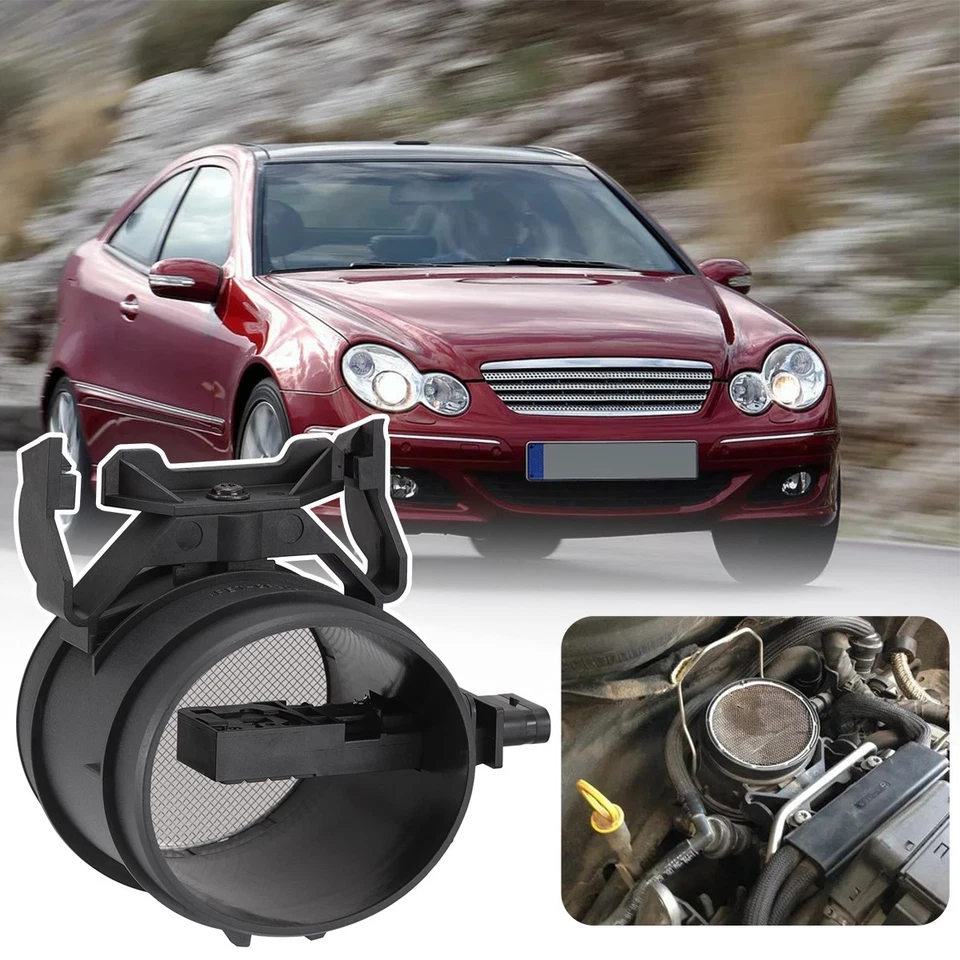Sensor de flujo de masa de aire MAF para 05-12 Mercedes-Benz 2730940948 0280218190 negro Foto 1 de 4