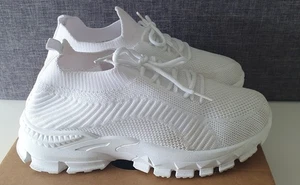 ¡Entrenadores de tela blanca talla 5! - Imagen 1 de 5