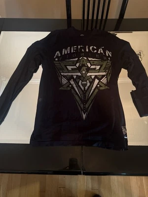 American Fighter Men's Long Sleeve Army Military Support - Image 1 of 2