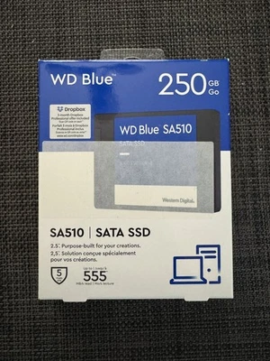 WD 250GB WD Blue SA510 SATA SSD 2.5”/7mm Cased  WDS250G3B0A-00AXR0 BRAND NEW F S - Image 1 of 2