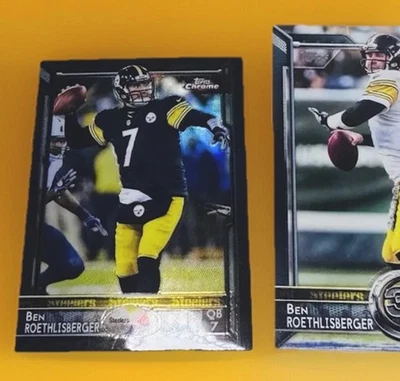 2015 Topps chrome MINI BLACK BEN ROETHLISBERGER 8/15 Steelers #30 mint 🔥 - Image 1 of 4