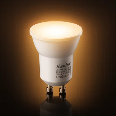 5er Pack Kanlux REMI PAR11 MR11-Größe GU10 LED Leuchtmittel 2,2W 3000K warmweiß 180lm - Bild 1 von 3