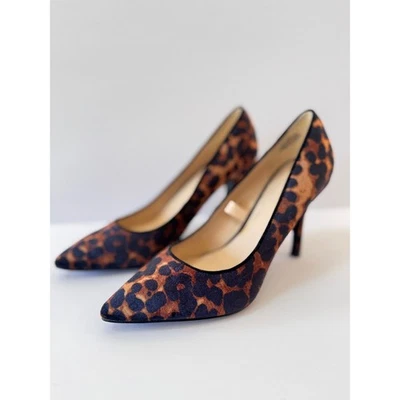 Nine West Leopard Print Pointed Toe Heels Pumps Women's Size 6M - Image 1 of 4