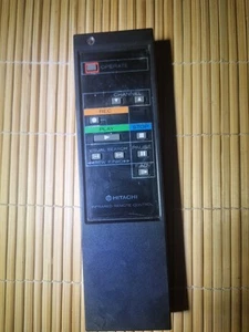 Hitachi Vintage Videorecorder Fernbedienung, schwarz OEM für VT64 VT64A VT86 VT86A VT860A - Bild 1 von 5