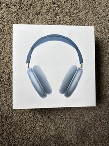 Apple AirPods Max Wireless Over-Ear Headset - Sky Blue- Lighting Port - Photo 1 sur 11
