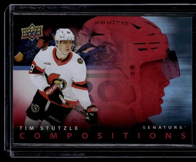 2025-26 Upper Deck HOCKEY Series 1 - COMPOSITIONS RED /199- Tim Stutzle #CMP-21 - Image 1 of 2
