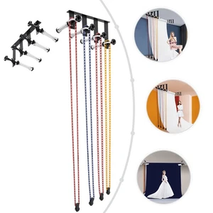 Hintergrund Halter Wandhalterung 4 Rollen Fotografie Hintergrund Stützsystem NEU USA - Bild 1 von 12