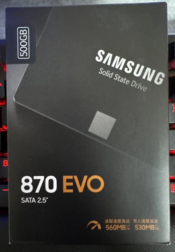 SSD interno Samsung 870 EVO 500 GB 2,5 pulgadas Foto 1 de 1