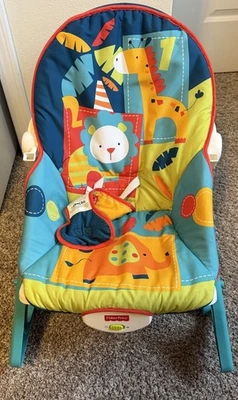 Fisher Price Gorila Circo Balancín Bebé Niño Pequeño y Vibraciones Asiento Infantil Foto 1 de 2