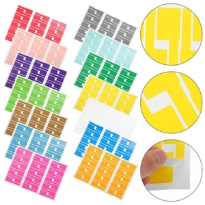 14 Sheets Colored Sticker Paper Self Adhesive Label Cable Labels Tags Cord - Afbeelding 1 van 12